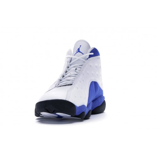 Кроссы Jordan 13 Retro White Hyper Royal Black - мужская сетка размеров