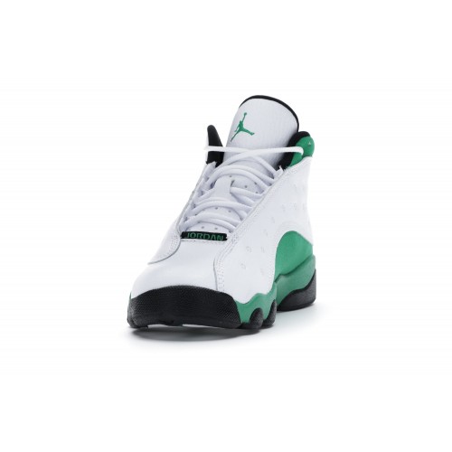 Кроссы Jordan 13 Retro White Lucky Green (PS) - детская сетка размеров