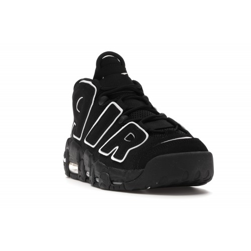 Кроссы Nike Air More Uptempo Black White (2016/2020) - мужская сетка размеров