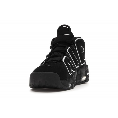 Кроссы Nike Air More Uptempo Black White (2016/2020) - мужская сетка размеров