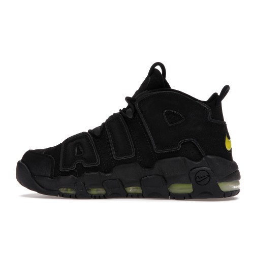 Кроссы Nike Air More Uptempo Black Volt - мужская сетка размеров