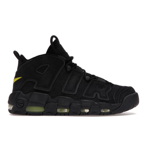 Кроссы Nike Air More Uptempo Black Volt - мужская сетка размеров