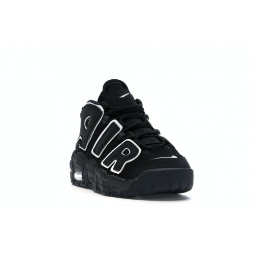 Кроссы Nike Air More Uptempo Black White (2016/2020) (GS) - подростковая сетка размеров