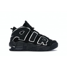 Подростковые кроссовки Nike Air More Uptempo Black White (2016/2020) (GS)