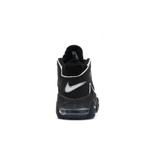 Кроссы Nike Air More Uptempo Black White (2016/2020) (GS) - подростковая сетка размеров