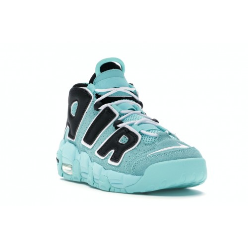 Кроссы Nike Air More Uptempo Aqua Blue (GS) - подростковая сетка размеров