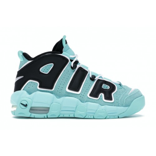 Кроссы Nike Air More Uptempo Aqua Blue (GS) - подростковая сетка размеров