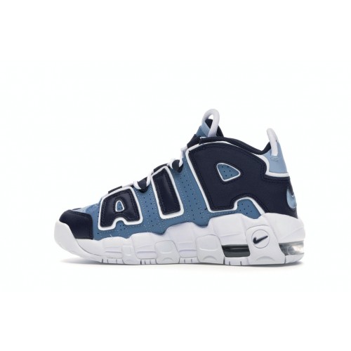 Кроссы Nike Air More Uptempo Denim Blue (GS) - подростковая сетка размеров