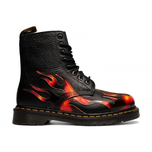 Dr. Martens 1460 Pascal Flame Black Vibrant Red - мужская сетка размеров