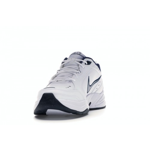 Кроссы Nike Air Monarch IV White Navy - мужская сетка размеров