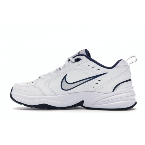 Кроссы Nike Air Monarch IV White Navy - мужская сетка размеров