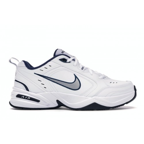 Кроссы Nike Air Monarch IV White Navy - мужская сетка размеров