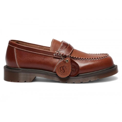 Dr. Martens Penton Leather Loafer Amber Tan - мужская сетка размеров