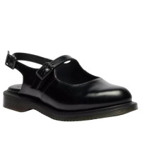 Женские Dr. Martens Madaline Mary Jane Smooth Leather Sling Back Shoes Black (W)