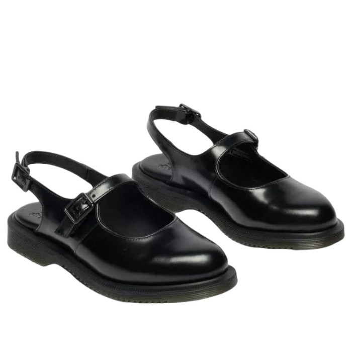 Dr. Martens Madaline Mary Jane Smooth Leather Sling Back Shoes Black (W) - женская сетка размеров Dr. Martens Madaline Mary Jane Smooth Leather Sling Back Shoes Black (W) - женская сетка размеров