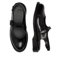 Женские Dr. Martens Madaline Mary Jane Smooth Leather Sling Back Shoes Black (W)