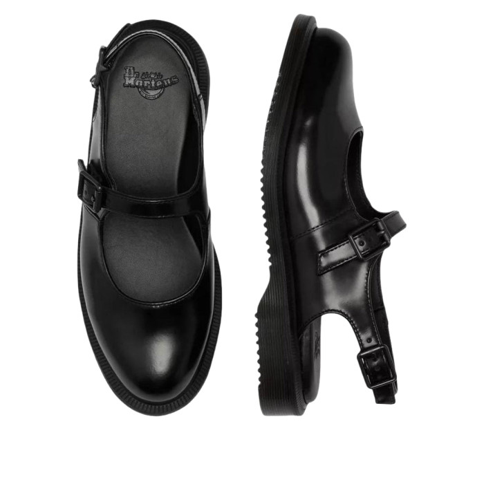 Dr. Martens Madaline Mary Jane Smooth Leather Sling Back Shoes Black (W) - женская сетка размеров Dr. Martens Madaline Mary Jane Smooth Leather Sling Back Shoes Black (W) - женская сетка размеров