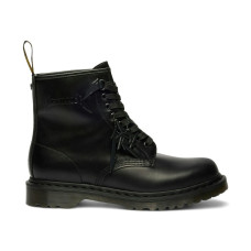 Dr. Martens 1460 8-Eye Smooth Leather Boot Metallica Tonal Logo Black
