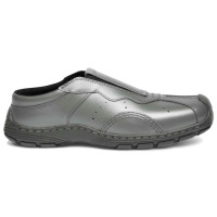 Dr. Martens Aurix Mule Satin Finish Gunmetal Satin Finish Leather