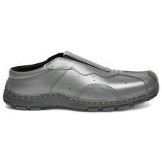Dr. Martens Aurix Mule Satin Finish Gunmetal Satin Finish Leather