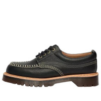 Dr. Martens Lowell Moc Toe Shoes Black Wild Grain