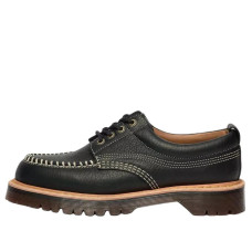 Dr. Martens Lowell Moc Toe Shoes Black Wild Grain