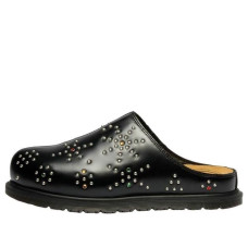 Dr. Martens San Leather Studded Mules Black Analine