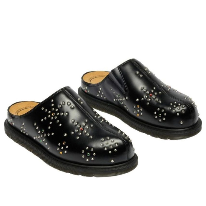 Dr. Martens San Leather Studded Mules Black Analine - мужская сетка размеров Dr. Martens San Leather Studded Mules Black Analine - мужская сетка размеров