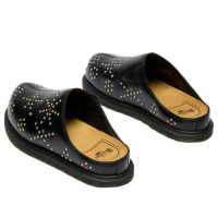 Dr. Martens San Leather Studded Mules Black Analine
