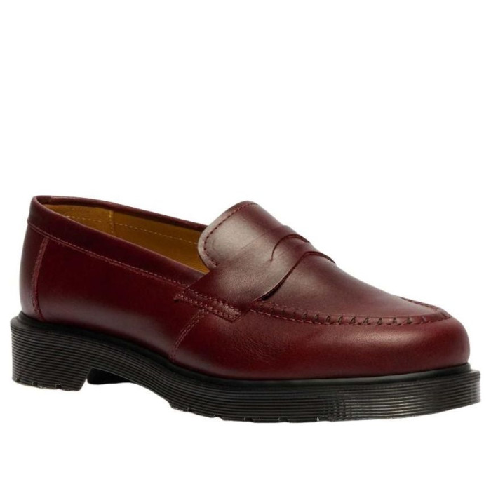 Dr. Martens Delapre Penny Loafers Made In England Burgundy - мужская сетка размеров Dr. Martens Delapre Penny Loafers Made In England Burgundy - мужская сетка размеров