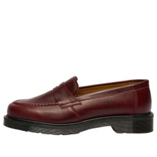 Dr. Martens Delapre Penny Loafers Made In England Burgundy