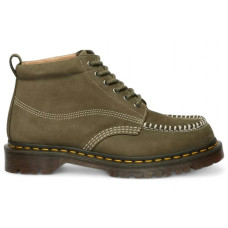 Dr. Martens Lowell Chukka Moc Toe Ankle Boot Olive Green Milled Nubuck