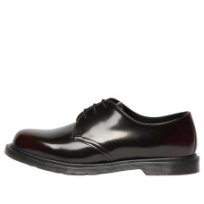 Dr. Martens Mayfare Rub Off Leather Shoes Cherry Red