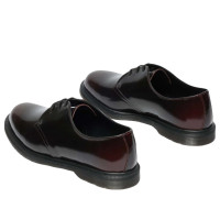 Dr. Martens Mayfare Rub Off Leather Shoes Cherry Red