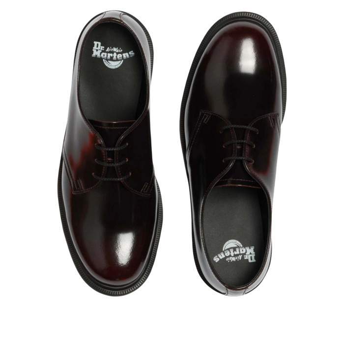 Dr. Martens Mayfare Rub Off Leather Shoes Cherry Red - мужская сетка размеров Dr. Martens Mayfare Rub Off Leather Shoes Cherry Red - мужская сетка размеров