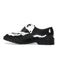 Dr. Martens 1461 3-Eye Shoe Supreme Skull Black White