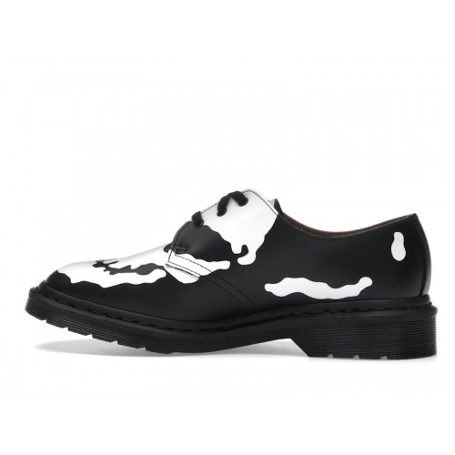 Dr. Martens 1461 3-Eye Shoe Supreme Skull Black White - мужская сетка размеров