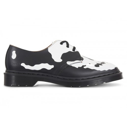 Dr. Martens 1461 3-Eye Shoe Supreme Skull Black White - мужская сетка размеров