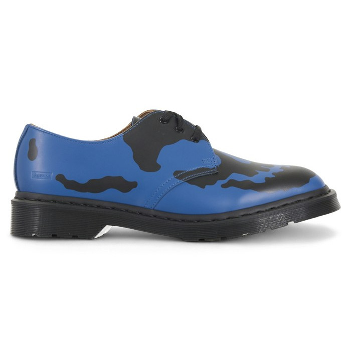 Supreme x Dr. Martens 1461 3-Eye Shoe Skull - Royal Black - мужская сетка размеров Supreme x Dr. Martens 1461 3-Eye Shoe Skull - Royal Black - мужская сетка размеров