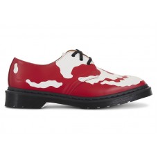 Dr. Martens 1461 3-Eye Shoe Supreme Skull Red White