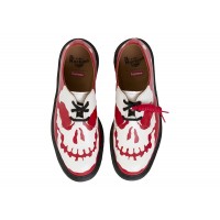 Dr. Martens 1461 3-Eye Shoe Supreme Skull Red White