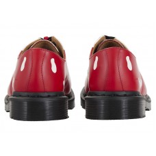 Dr. Martens 1461 3-Eye Shoe Supreme Skull Red White