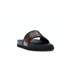 Gucci Web Slide Sandal Black