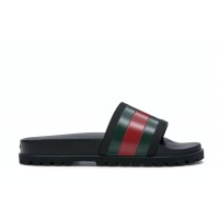 Gucci Web Slide Sandal Black