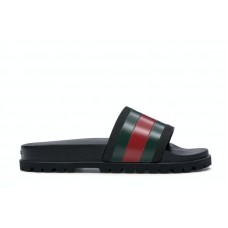 Gucci Web Slide Sandal Black