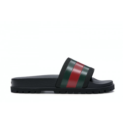 Gucci Web Slide Sandal Black