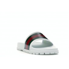 Gucci Web Slide Sandal White