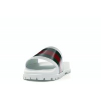 Gucci Web Slide Sandal White