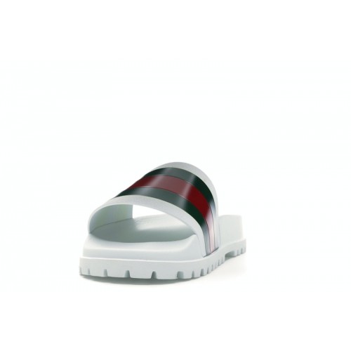 Gucci Web Slide Sandal White - мужская сетка размеров