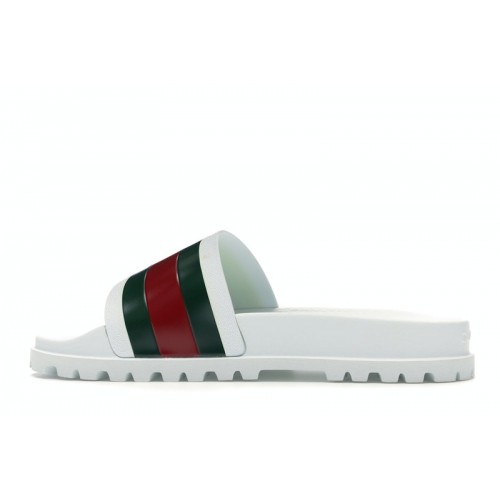 Gucci Web Slide Sandal White - мужская сетка размеров